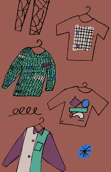 ilustration, collage figure