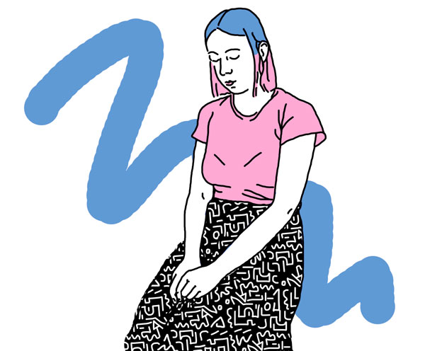 ilustration, collage figure