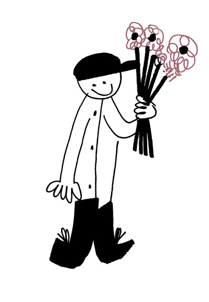 ilustration, collage figure