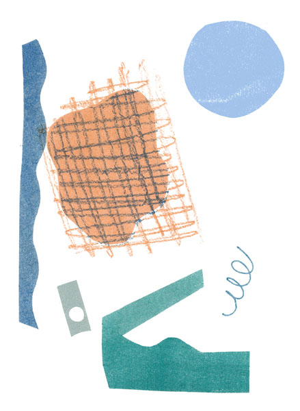 ilustration, collage figure