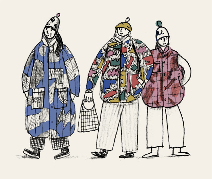 ilustration, collage figure