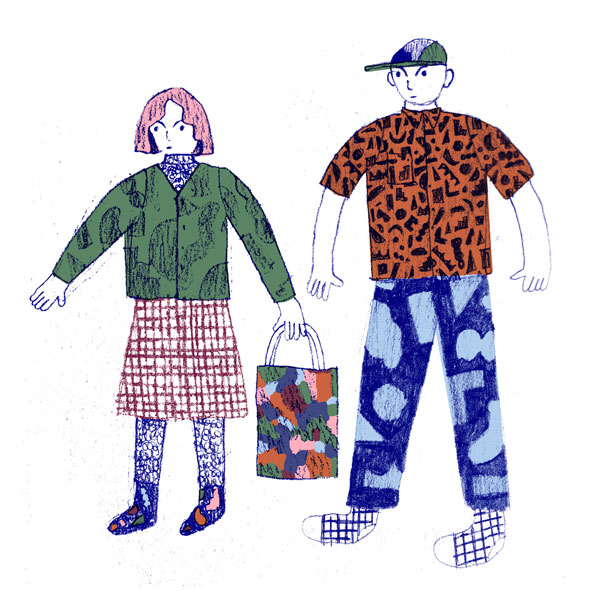 ilustration, collage figure