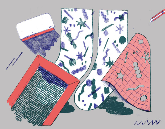 ilustration, collage figure