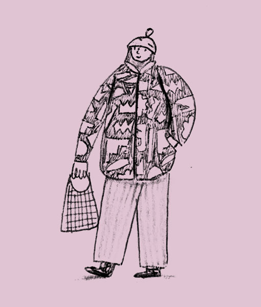 ilustration, collage figure