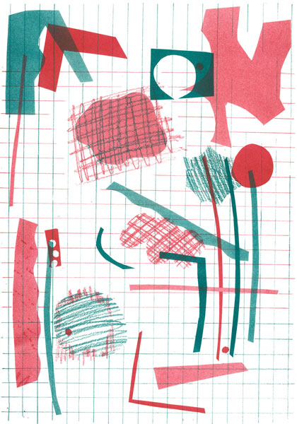 ilustration, collage figure