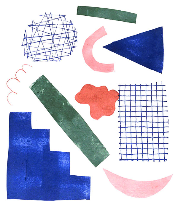 ilustration, collage figure